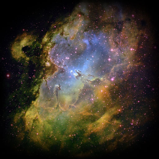 An image from the Hubble space telescope